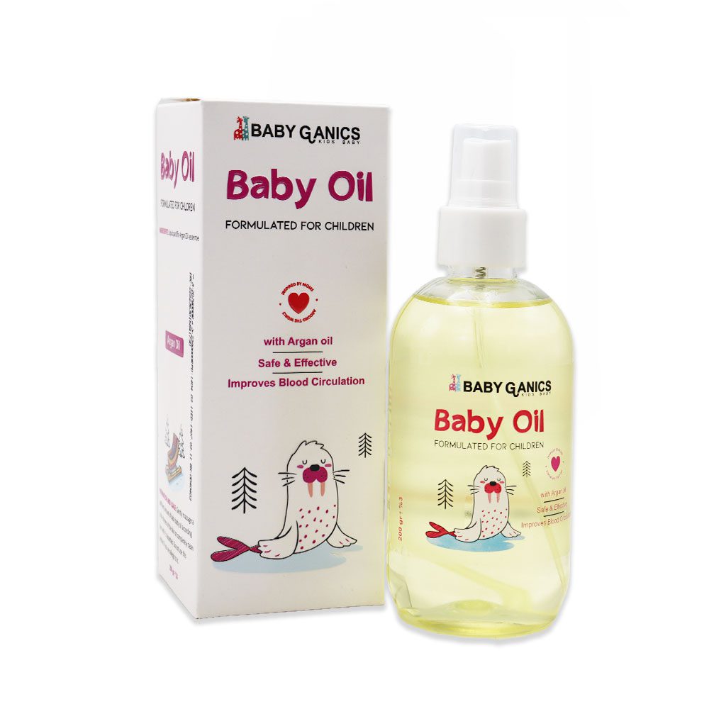 روغن ماساژ کودک بیبی گانیکس 200 میلی لیتر